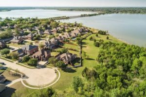 aerial view of dfw metro residenitial area